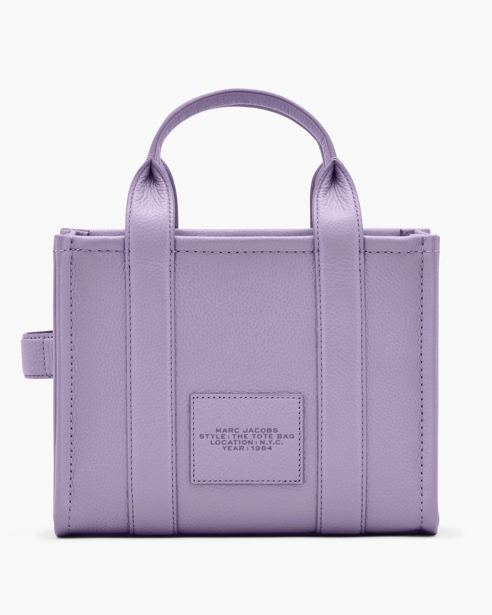 Purple Marc Jacobs The Leather Small Tote Bag | 268370-HXG