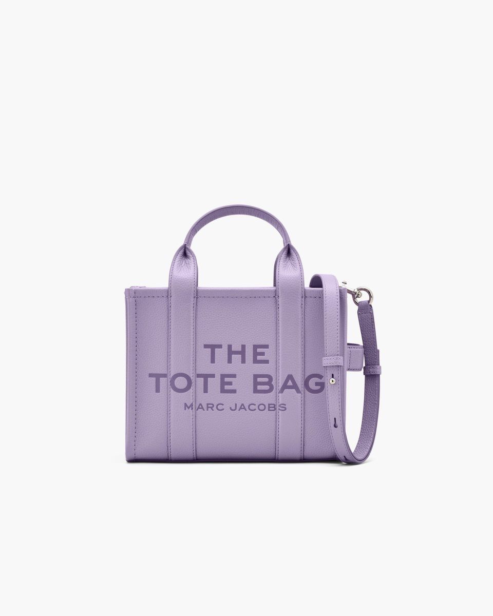 Purple Marc Jacobs The Leather Small Tote Bag | 268370-HXG