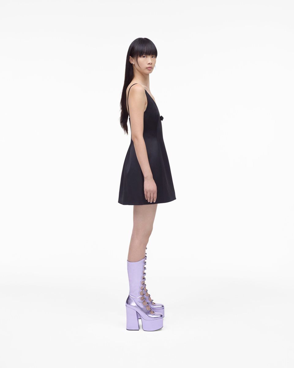 Purple Marc Jacobs The Metallic Kiki Knee High Boot | 062149-QGZ