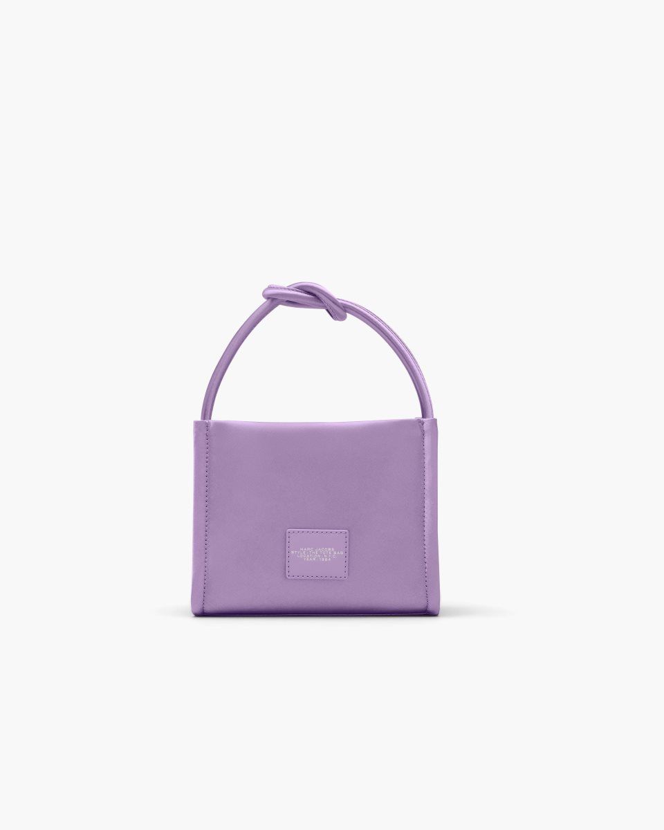 Purple Marc Jacobs The Star Satin Mini Tote Bag | 834025-CGL