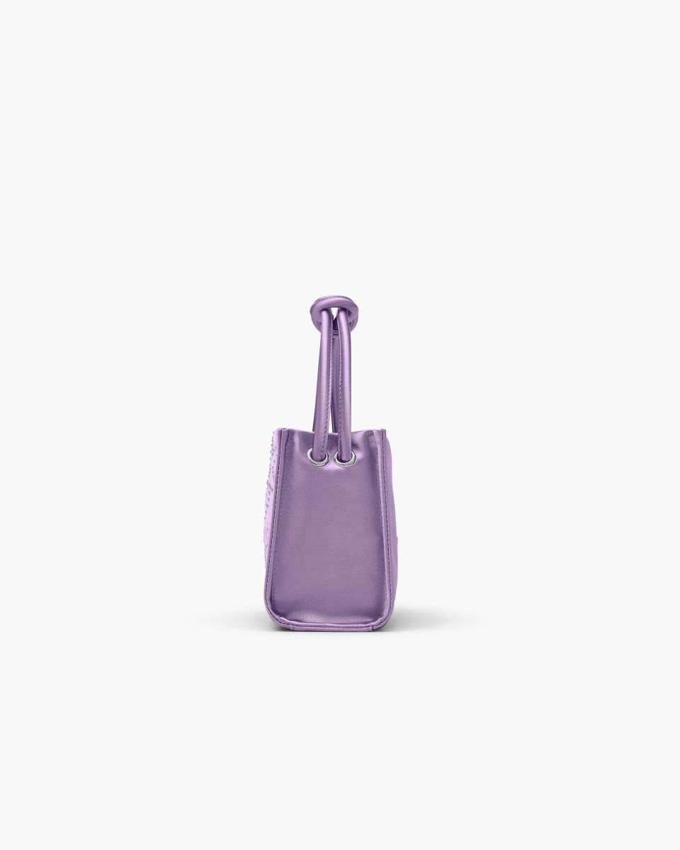 Purple Marc Jacobs The Star Satin Mini Tote Bag | 834025-CGL