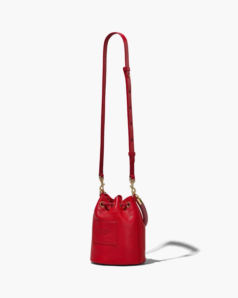 Red Marc Jacobs The Leather Bucket Bag | 049356-NLR