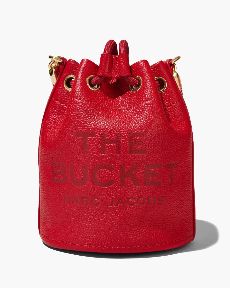 Red Marc Jacobs The Leather Bucket Bag | 049356-NLR