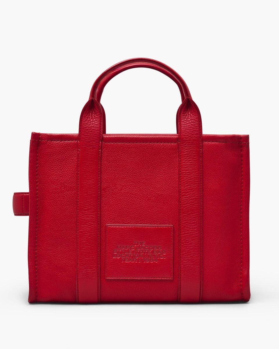 Red Marc Jacobs The Leather Medium Tote Bag | 319047-ETC