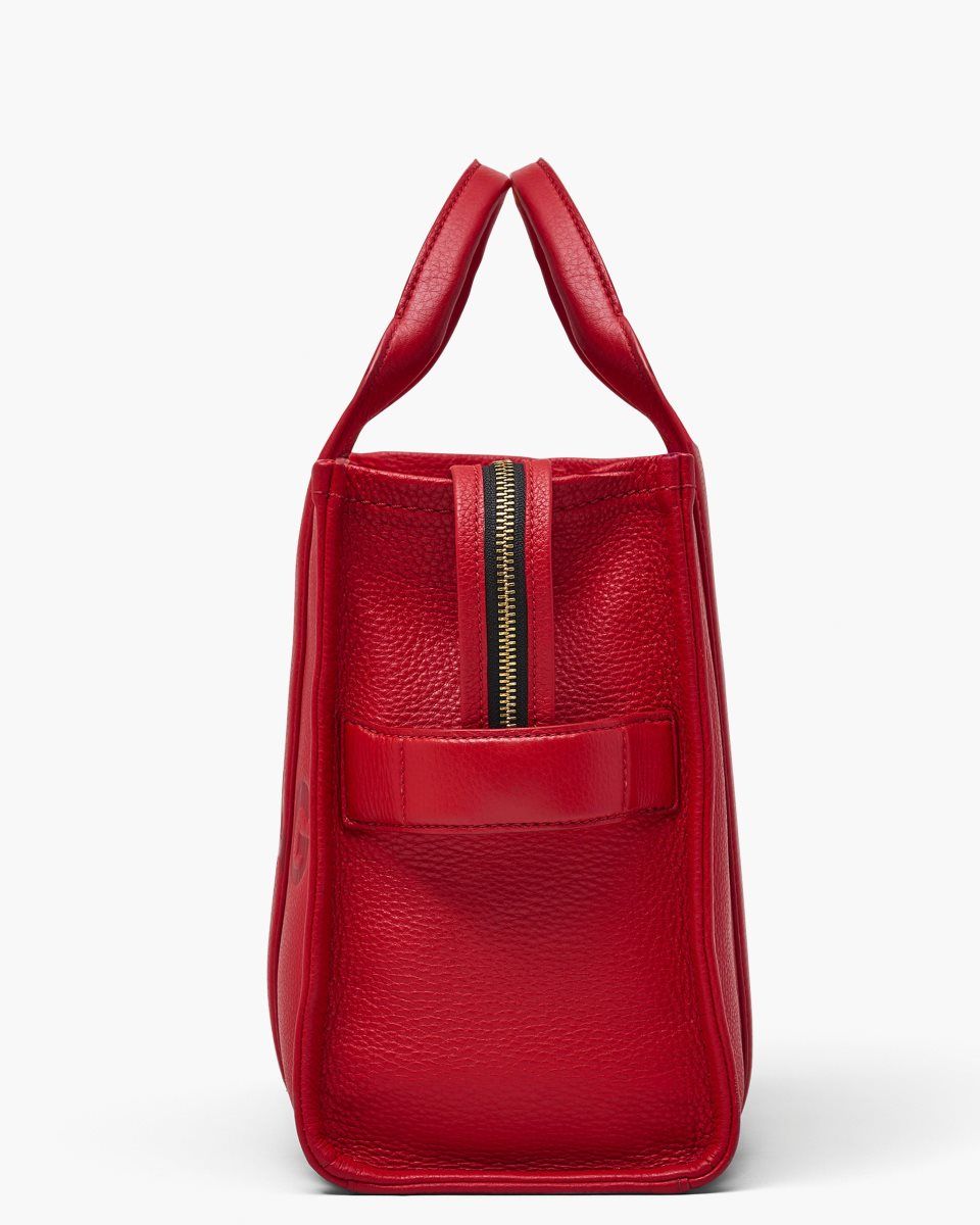 Red Marc Jacobs The Leather Medium Tote Bag | 319047-ETC