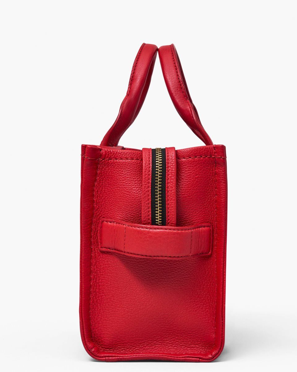 Red Marc Jacobs The Leather Small Tote Bag | 186549-RJB