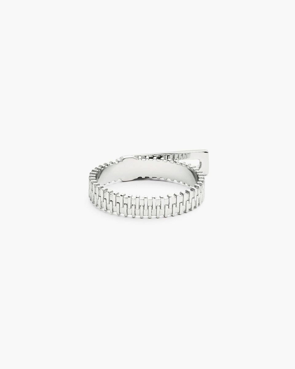 Silver Marc Jacobs J Marc Zipper Ring | 469780-IKX