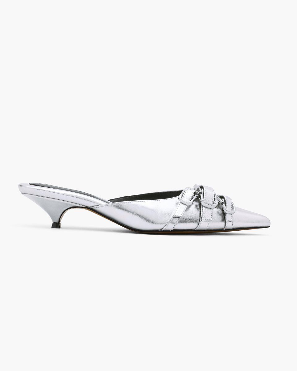 Silver Marc Jacobs The Emma Kitten Heel | 815063-XIC