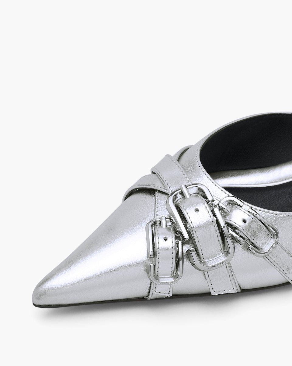 Silver Marc Jacobs The Emma Kitten Heel | 815063-XIC