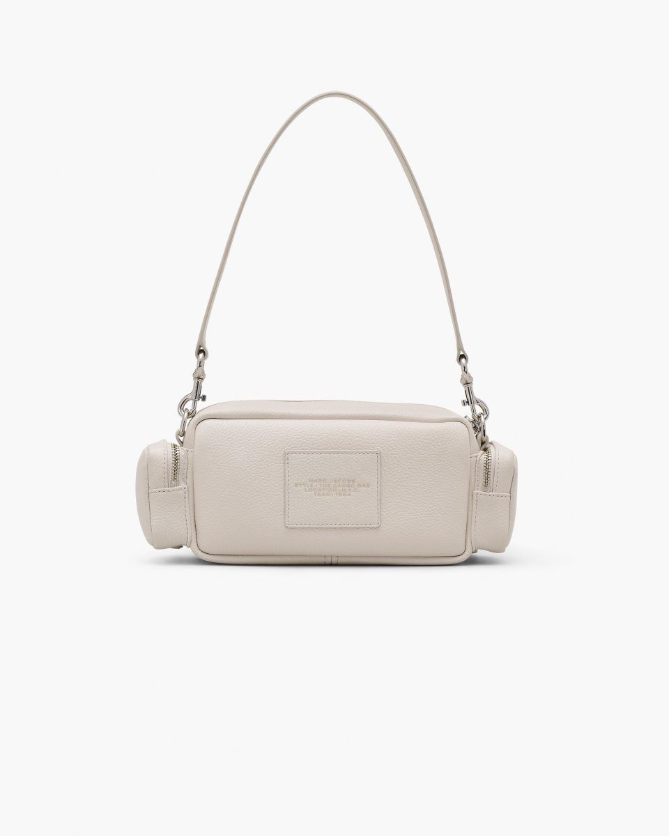 Silver Marc Jacobs The Leather Cargo Bag | 124309-CQM