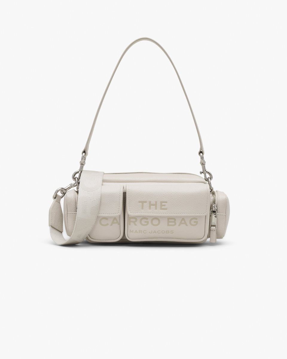 Silver Marc Jacobs The Leather Cargo Bag | 124309-CQM