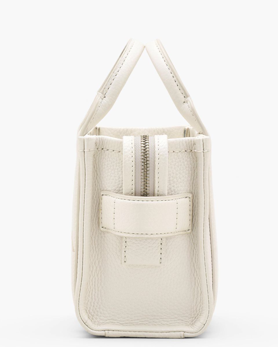 Silver Marc Jacobs The Leather Crossbody Tote Bag | 253706-NEF