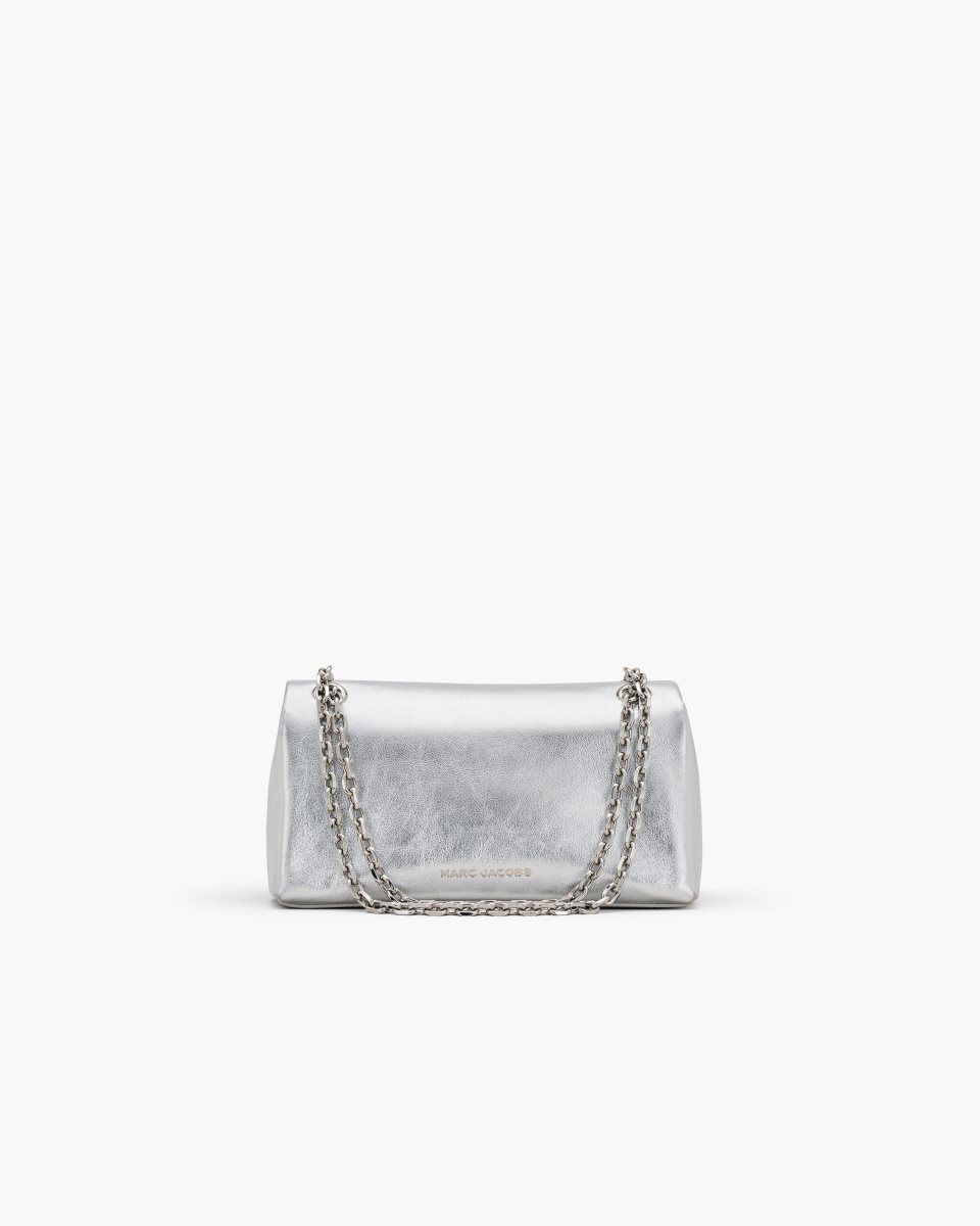 Silver Marc Jacobs The Metallic Dual Chain Wallet | 691372-DWC