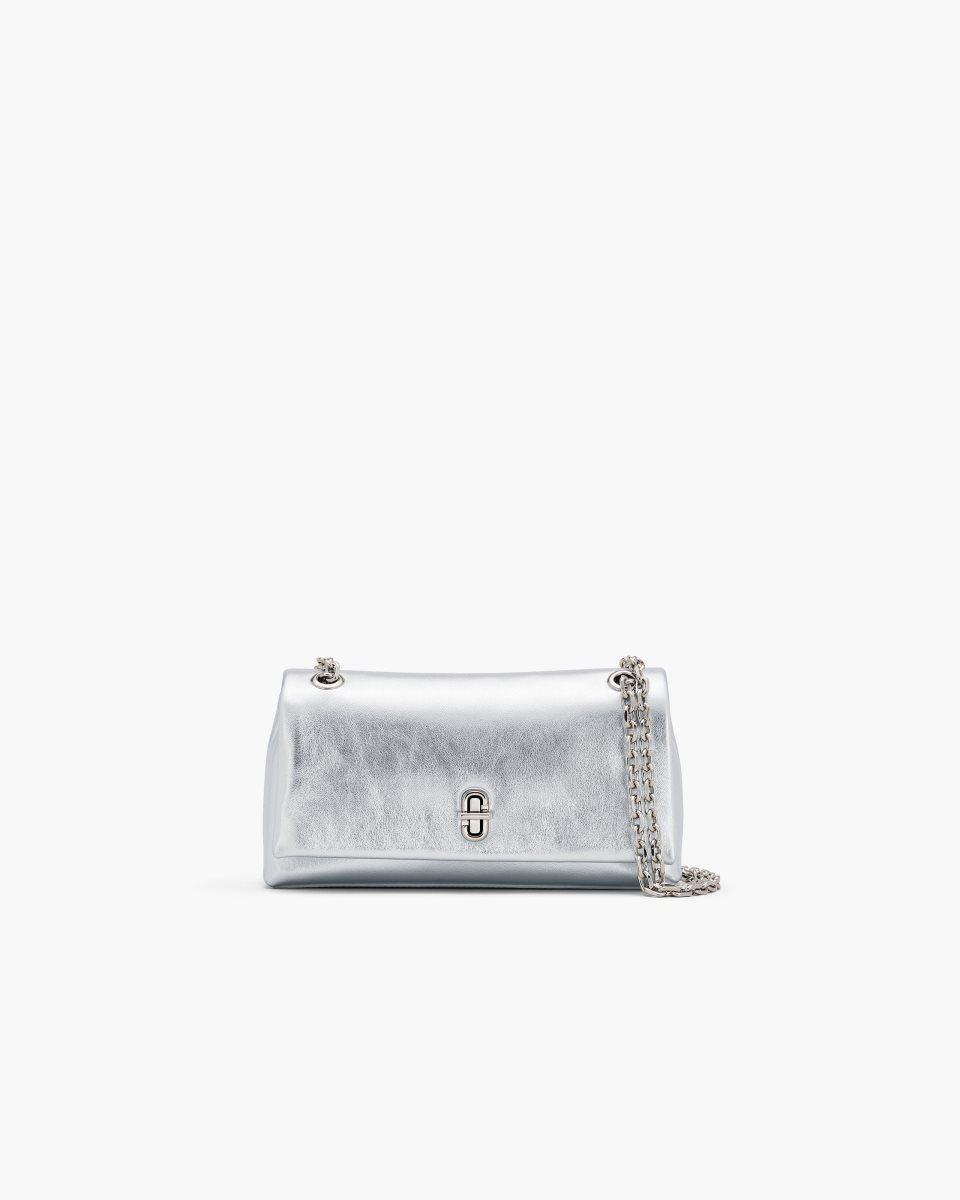 Silver Marc Jacobs The Metallic Dual Chain Wallet | 691372-DWC