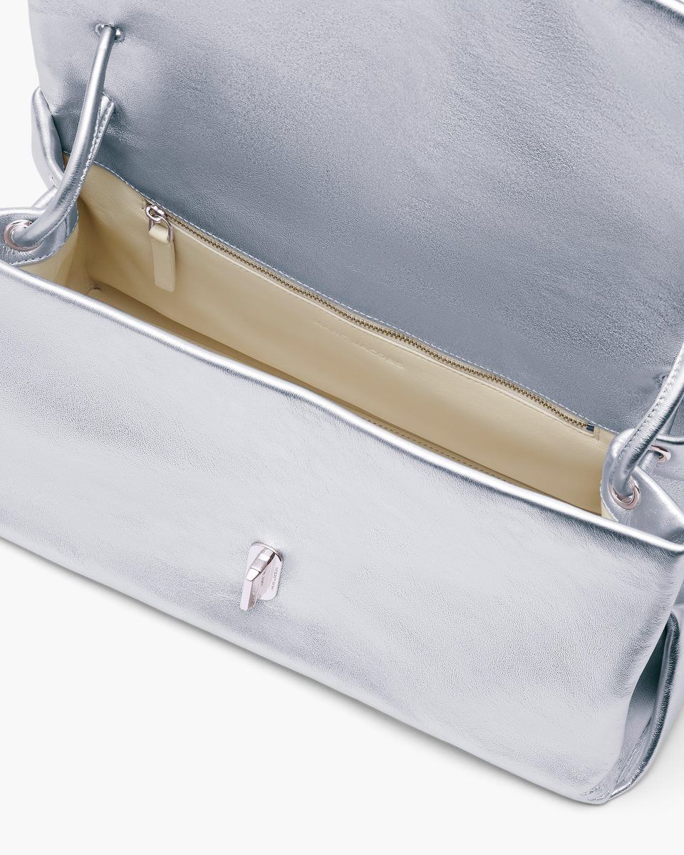 Silver Marc Jacobs The Metallic Large Dual Bag | 657132-MCZ