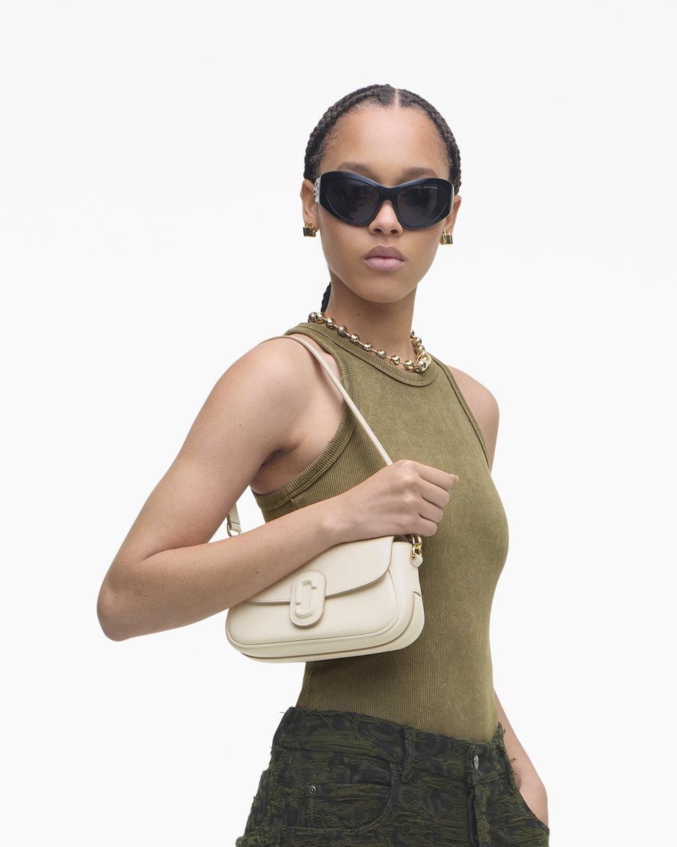 White Marc Jacobs The Clover Shoulder Bag | 097382-VXP