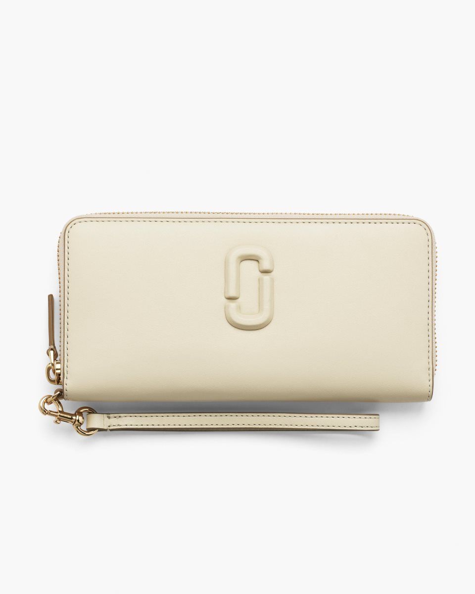 White Marc Jacobs The Covered J Marc Continental Wallet | 284793-JAN