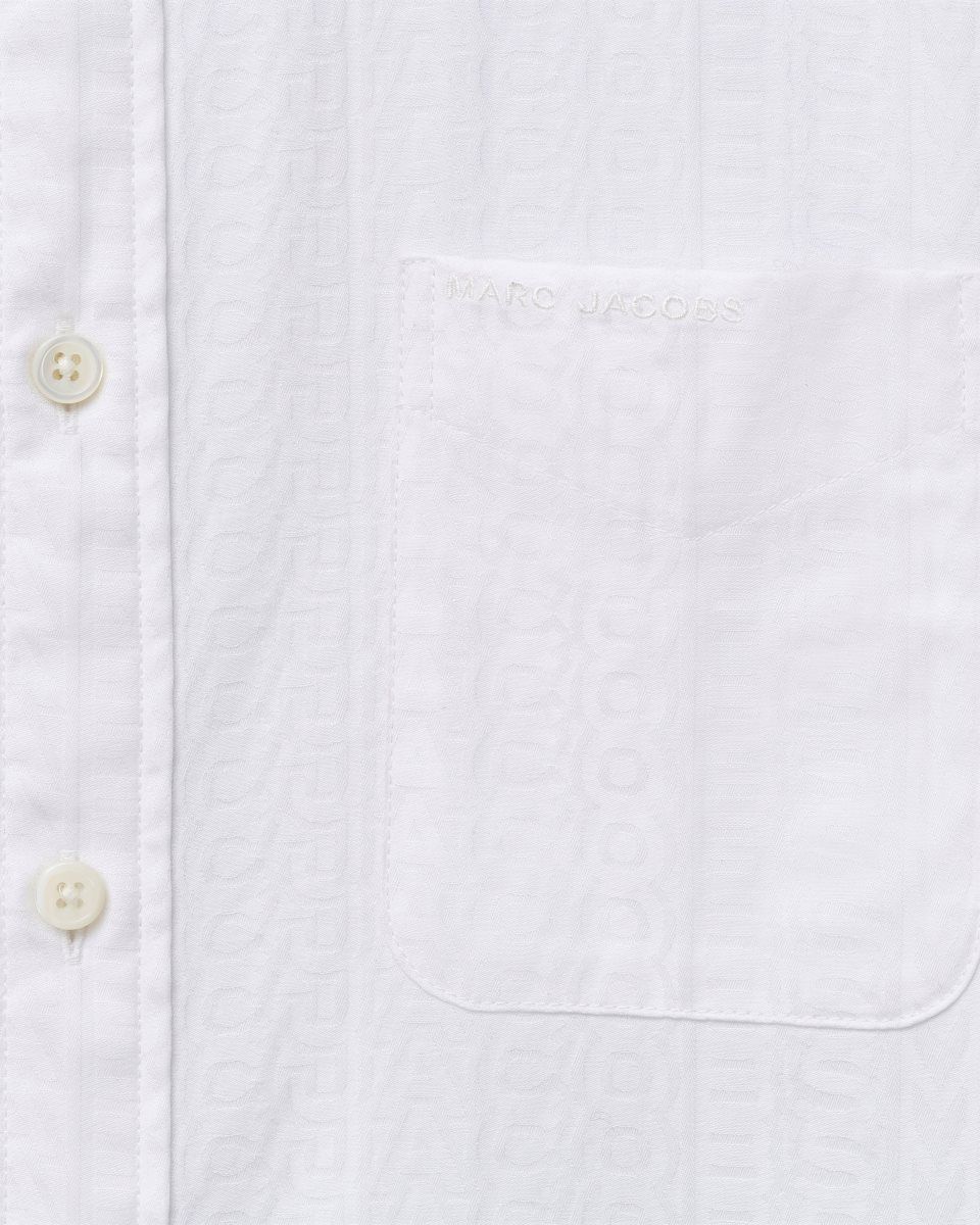 White Marc Jacobs The Cropped Femme Shirt | 697350-ZLI