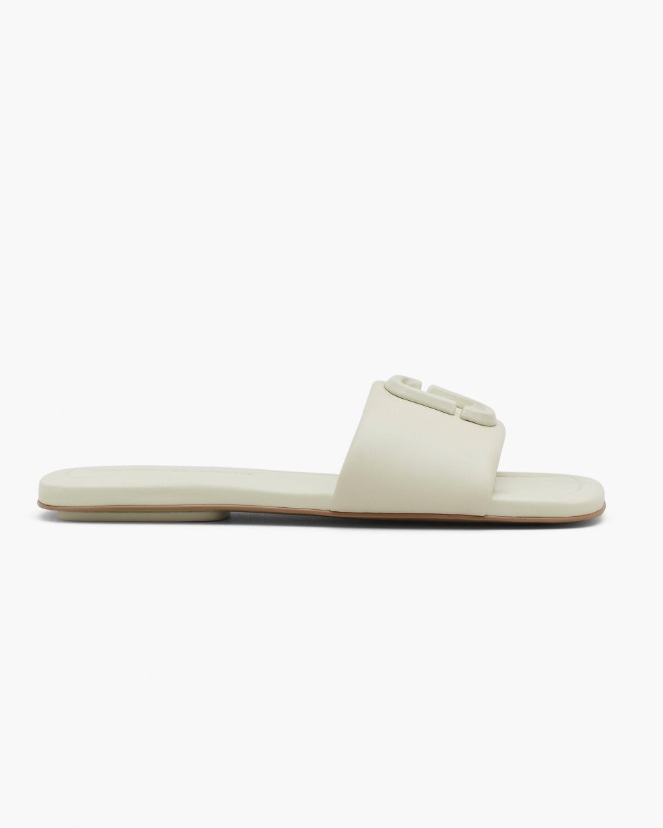 White Marc Jacobs The J Marc Leather Sandal | 792604-SYP