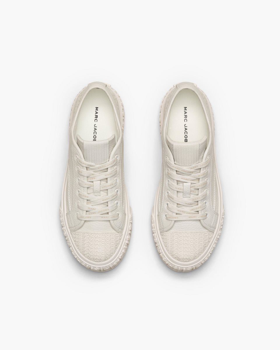 White Marc Jacobs The Leather Sneaker | 652348-WSO