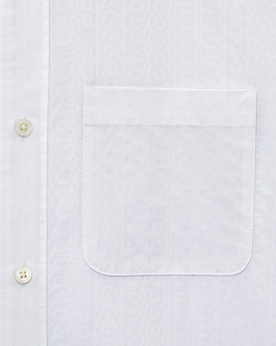 White Marc Jacobs The Monogram Big Shirt | 461592-XDQ