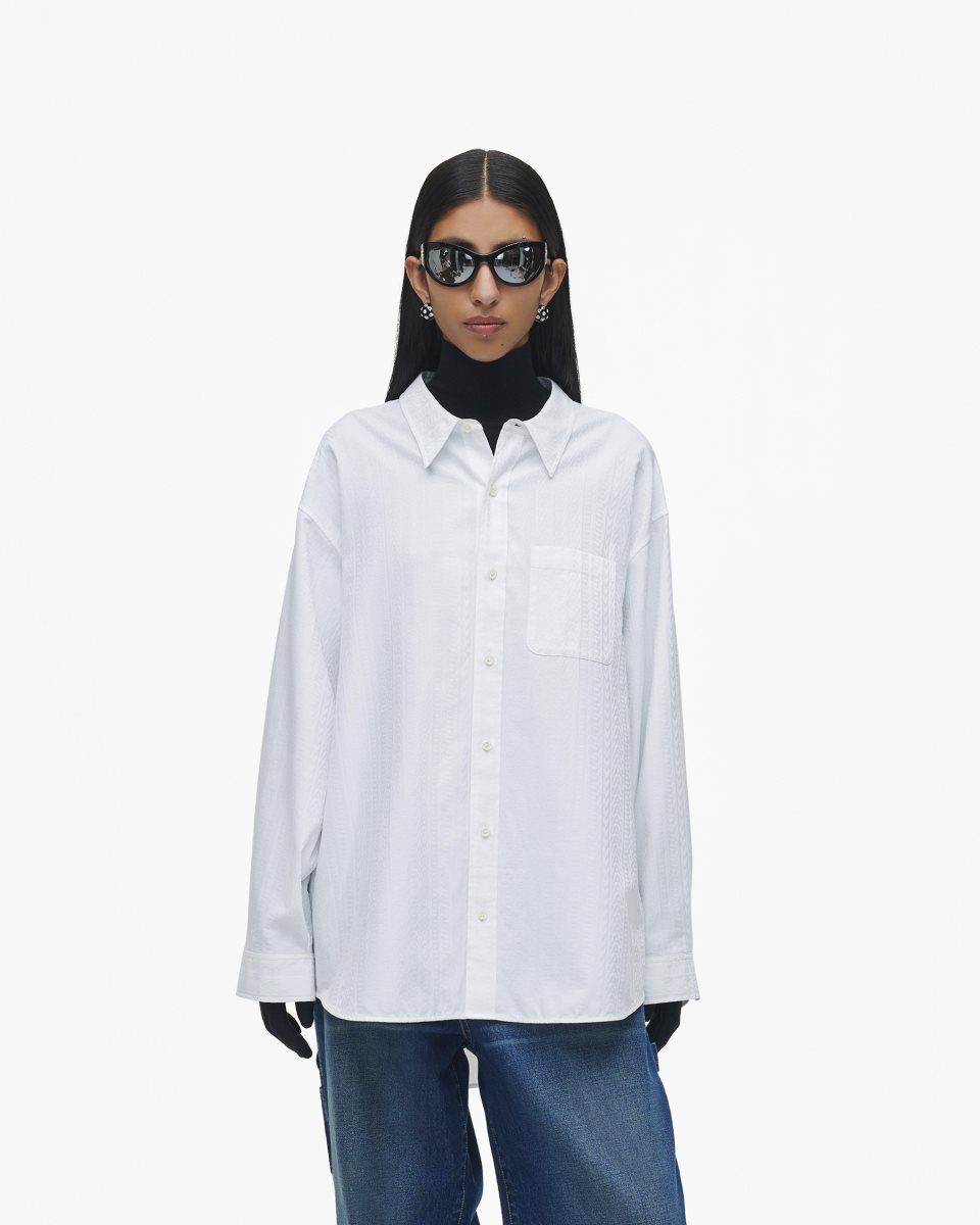 White Marc Jacobs The Monogram Big Shirt | 461592-XDQ