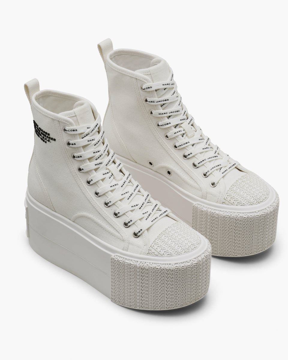 White Marc Jacobs The Platform High Top Sneaker | 709635-NEU