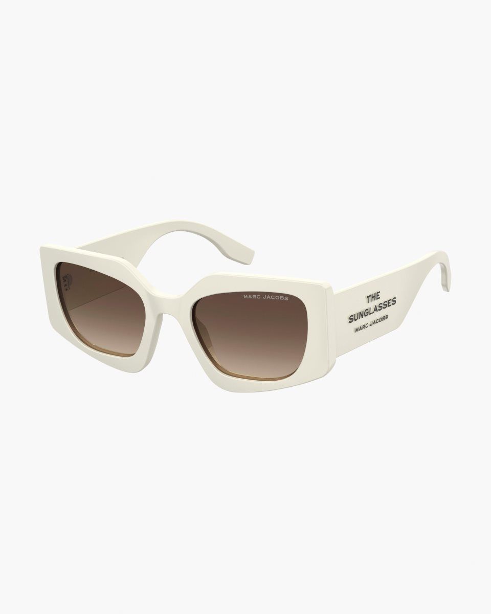 White Marc Jacobs The Square Cat Eye Sunglasses | 162587-JMI