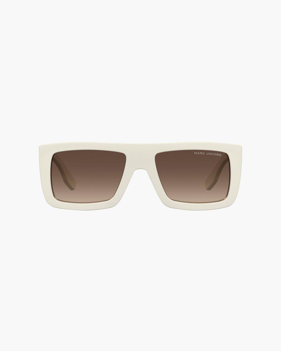 White Marc Jacobs The Square Sunglasses | 476359-CHW