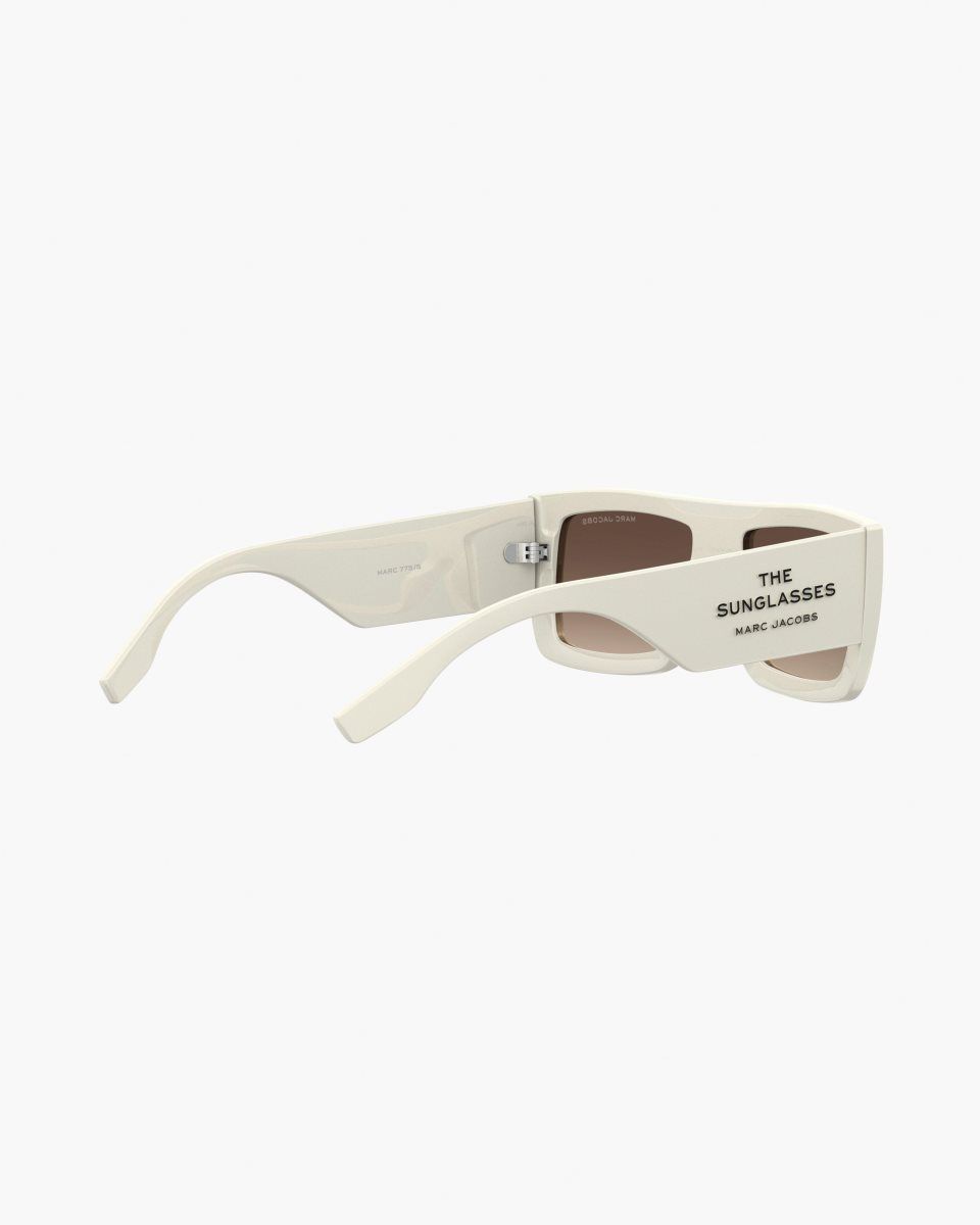 White Marc Jacobs The Square Sunglasses | 476359-CHW