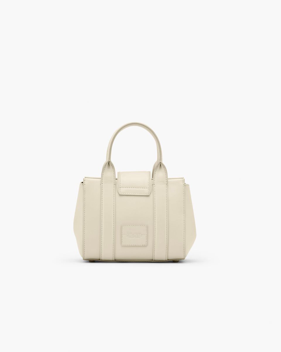 White Marc Jacobs The Turnlock Crossbody Tote Bag | 823465-JWV